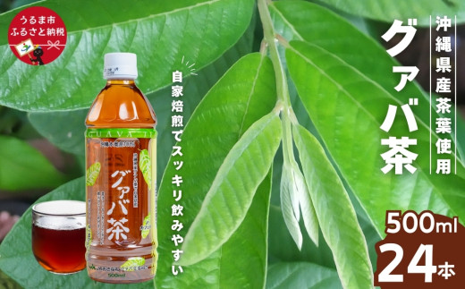 【沖縄県うるま市】グァバ茶ペットボトル500ml(24本入り1ケース)