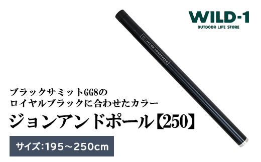 テンマクJOHN AND POLE 250 アルミポール 250cm 180cm