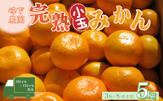 峰下農園の完熟みかん（小玉）5kg フルーツ 果物 くだもの 柑橘
