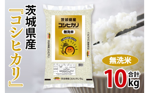 令和7年産 茨城県産 無洗米コシヒカリ10kg（5kg×2袋）【お米 米 コメ