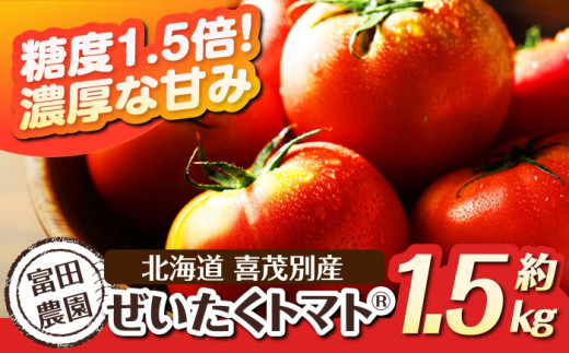 2026年分予約開始！】こだわり農家の喜茂別産ぜいたくトマトⓇ 約1.5kg