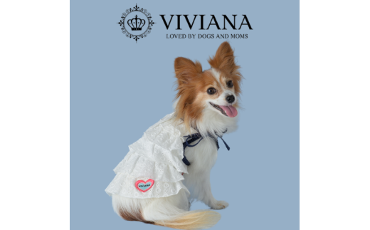 ドッグウェア「VIVIANA」レースフリルワンピース｜犬服 犬用 犬用