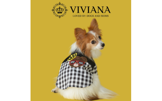 ドッグウェア「VIVIANA」ギンガムチェックシャツ／ベア｜犬服 犬用 犬