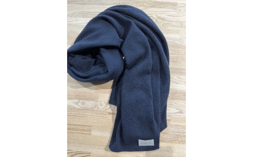 ストール セーブルカシミヤブランケットストール ( ネイビー
