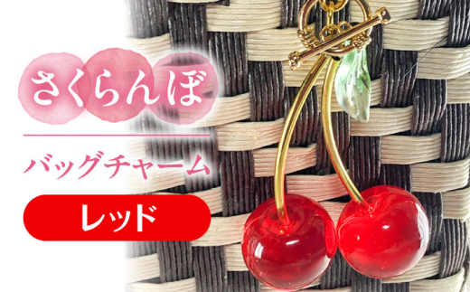 ふるさと納税 アクセサリー 愛知県 愛西市 さくらんぼ バッグチャーム レッド アクセサリー ハンドメイド レジン 愛西市 ／ Momo’s 工房 AECR025 さくらんぼ バッグチャーム レッド アクセサリー ハンドメイド