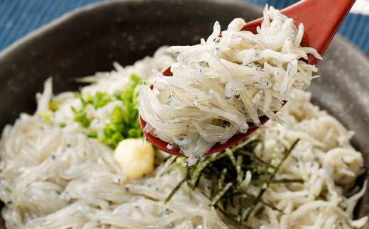 大阪湾産漁師が直送 生しらす 約100g×2個 釜揚げしらす 約80g×3