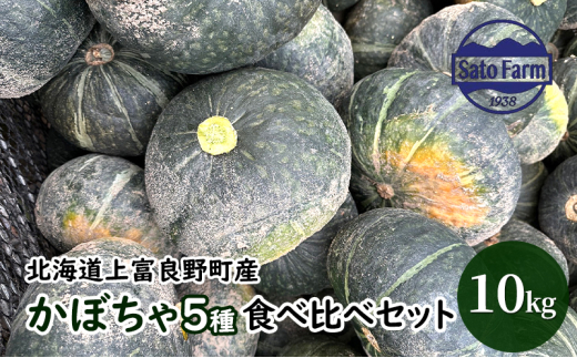 北海道 上富良野 産 かぼちゃ 5種 食べ比べ セット10kg 南瓜 パンプキン 野菜 農家直送 佐藤ファーム - 北海道上富良野町｜ふるさとチョイス  - ふるさと納税サイト