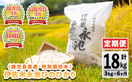 C0-09 【定期便】令和6年産 特別栽培米 伊佐米永池ひのひかり(計