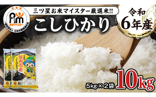 ふるさと納税返礼品　お米10キロ(5キロ×2袋) 茨城県 筑西市産 コシヒカリ 10kg ( 5kg × 2袋 ) 令和6年産