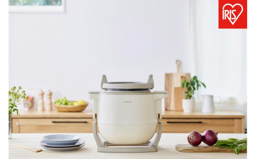 自動調理器 シェフドラム アイリスオーヤマ アイボリー 簡単調理