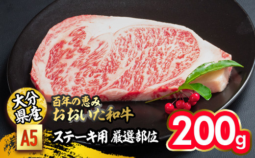 【大分県佐伯市】百年の恵み おおいた和牛 A5 ステーキ用 厳選部位 (200g) 国産 牛肉 肉 霜降り ロース 肩ロース サーロイン 和牛 ブランド牛 ステーキ 冷凍 大分県 佐伯市 【FS06】【 (株)トキハ