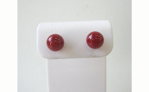 【高知県宿毛市】珊瑚職人館の珊瑚ピアス42