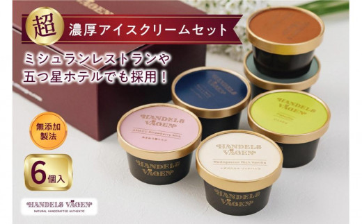 ハンデルスベーゲン 無添加アイスクリーム / 定番の6個セット 一番  