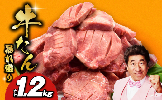 牛たん 暴れ盛り 総量 1.2kg【小分け 600g×2P 牛肉 牛タン 牛たん 厚切り牛タン 焼肉 BBQ キャンプ 焼くだけ 簡単調理 訳あり サイズ不揃い】