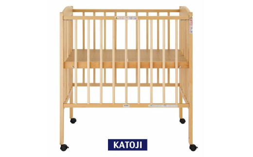 カトージ（KATOJI）ハイタイプ・ミニベビーベッド 収納スペース付き 屈まずに赤ちゃんのお世話ができるハイポジション ベビーベッド