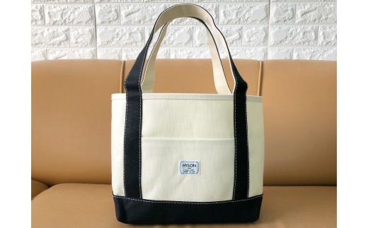 【兵庫県朝来市】AキャンバストートM  生成り×ブラック 【AS2CA32-2】