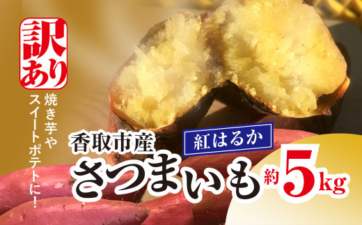 先行受付】【訳あり】香取市産 さつまいも 紅はるか 約5kg×1 焼き芋や