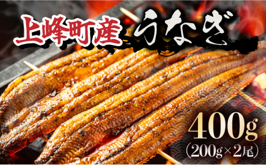 上峰町産うなぎ200g×2尾 国産 九州産 鰻 ひつまぶし 蒲焼き タレ付