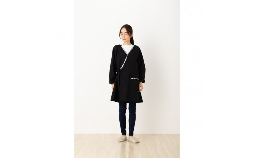 ふるさと納税 さぬき市 和柄カシュクール風かっぽう着(八重桜あずき) 八重桜あずき】和柄カシュクール風かっぽう着 - 香川県さぬき市