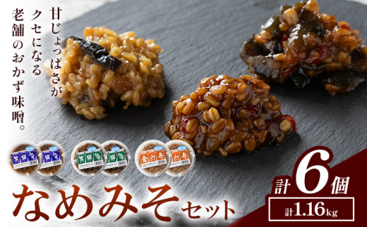 ふるさと納税 結城市 なめみそセット(金山寺みそ、繁盛みそ、繁盛なす)3種×各2袋ずつ ふるさと納税秋葉糀味噌醸造 金山寺味噌 3個 味噌 みそ 株式会社TMO