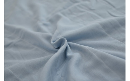 ふるさと納税 made in Yokkaichi　和さらしガーゼケット　ホワイト 三重県四日市市 G0664和晒し6重合わせ ガーゼケット 大判：配送情報備考 ブルー