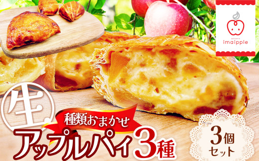 種類お任せ】生アップルパイ3個セット｜ 菓子 ふるさと納税 お菓子
