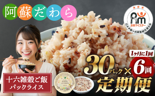 阿蘇だわら 十六雑穀ごはん パックライス 160g×30パック 国産 お 阿蘇だわら 十六雑穀ごはん パックライス 160g×30パック 国産 お