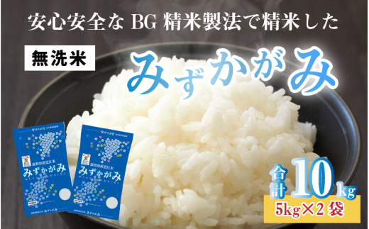 先行予約】【令和7年産新米早期予約】BG無洗米 みずかがみ 10kg
