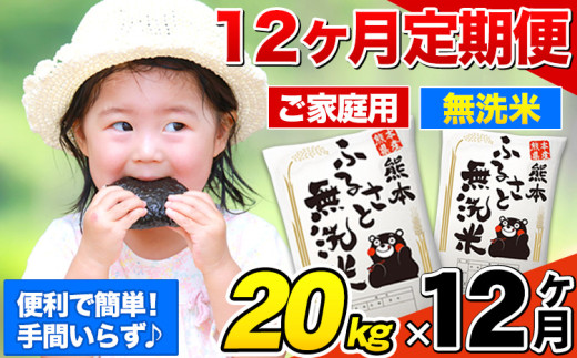 ふるさと納税 熊本県 長洲町 1505　最新年度米 無洗米 熊本県産 森のくまさん 10kg×3ヶ月 ふるさと納税 新米 令和7年産 米 無洗米 特A受賞品種 ひ