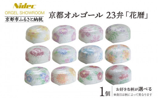 ニデックオルゴールショールーム】23弁オルゴール「花暦」1月～12月