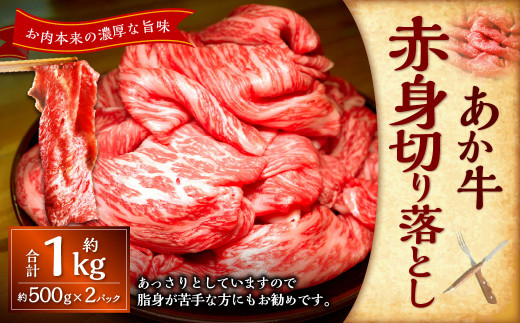 【熊本県上天草市】熊本和牛あか牛赤身切り落とし約1kg(約500g×2パック) あか牛 肉 お肉 牛肉 赤身 褐牛 褐毛和種 和牛 国産牛 切り落とし 切落し 熊本県 上天草市 冷凍