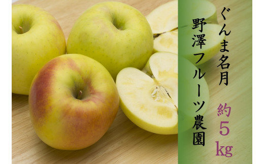 230 先行予約 りんご 名月 5㎏ 【野澤フルーツ農園】11月中旬以降発送