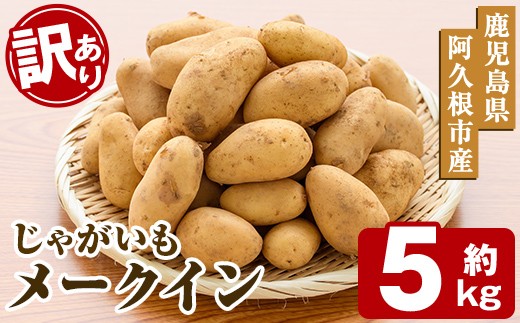 訳あり！じゃがいも「メークイン」(約5kg) じゃがいも ジャガイモ 芋