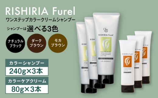 RISHIRIA Furel カラーシャンプー 240ml 3個セット カラーシャンプー