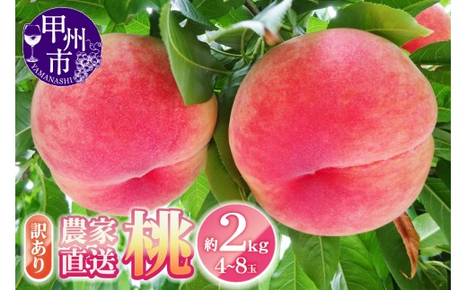 むっちさま専用　山梨のめっちゃ甘い桃　２箱特大を2キロの箱に6個詰め発送 山梨の甘い桃 2キロ箱に特大サイズを6個詰め発送 お買い得