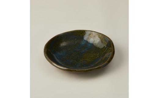 織部 銘々皿五客 作者：加藤 裕子 ／ 美濃桃山陶 陶芸 陶器 伝統工芸