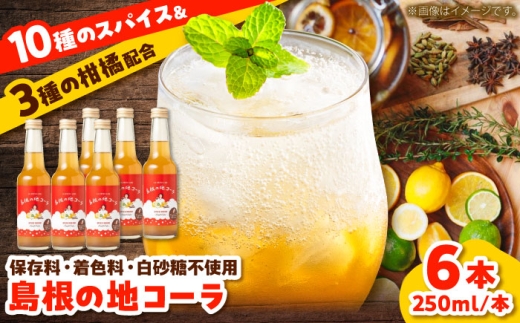 ジュース 【年間1万本販売!】原料にこだわったクラフトコーラ 250ml×6
