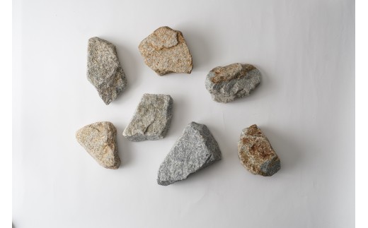 TAKIBISM x ISHINOMAKI 庵治石7個セット(加工なし) 焚火台 STONE QUEST 