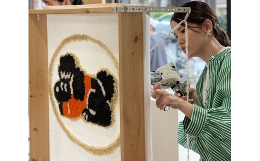 体験】SORATOBU tufting studio 当日持ち帰り！タフティングワーク