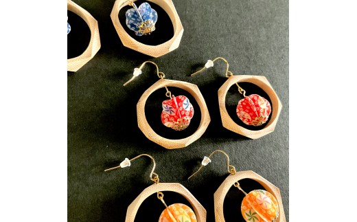 兵庫県産天然竹のアクセサリー 竹とまり（ピアス） - 兵庫県高砂市