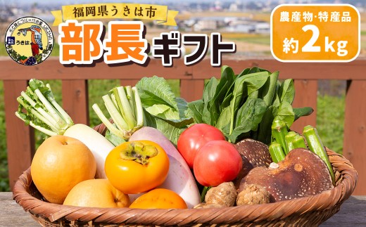 道の駅 うきは 部長ギフト （新鮮な農産物・特産品 約2kg） 野菜 