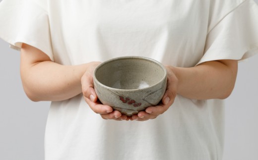 丸田宣政窯】黒牟田焼／茶碗（刷毛目呉須・刷毛目灰釉・麦）※お好きな