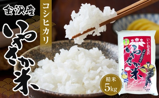 令和7年産 新米 金沢いやさか米 コシヒカリ（精米）5kg 金沢市 加賀百 