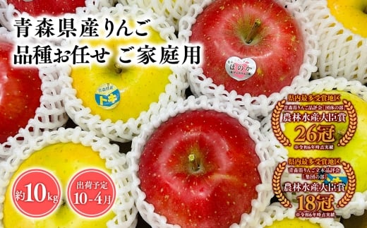 【青森県平川市】2025年産品種お任せ 【訳あり】家庭用 旬のりんご詰め合わせ10s【青森県 平川市 そと川りんご園】家庭用 青森県産  青森 りんご リンゴ 林檎 贈答用 くだもの 果物 詰め