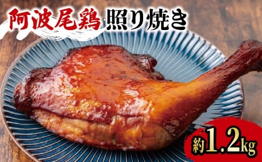 【徳島県吉野川市】阿波尾鶏 鶏肉 照焼ローストチキン 2本(約1.2kg) 鳥肉 とりにく 鶏 鳥 とり チキン モモ もも肉 スパイス 焼き鳥 焼鳥 串カツ くしかつ ロースト 地鶏 阿波尾鶏 ブランド