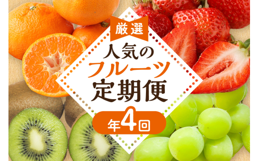 定期便/年4回】JAむなかた厳選！人気のフルーツ定期便【ほたるの里