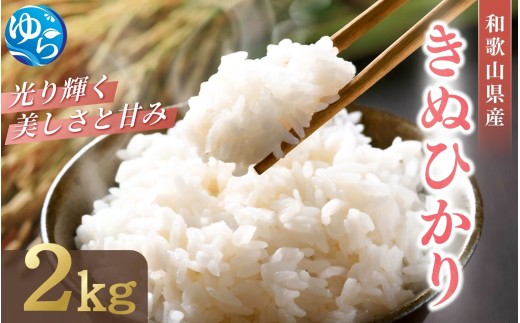 【和歌山県由良町】和歌山県産 キヌヒカリ 2kg(2025年産) / お米 きぬひかり 白米 由良町 令和7年 人気 おすすめ ※2025年9月中旬より順次発送予定【sml138】