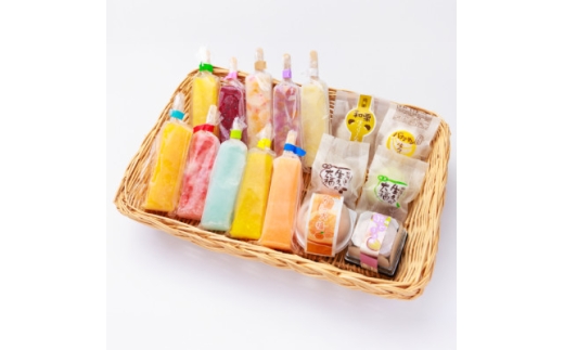 【岐阜県羽島市】シャリッ!!と葛バー&いっぺん食べてみや〜!!生クリーム大福・フルーツ大福セット【1483355】