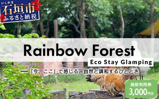 【沖縄県石垣市】Rainbow Forest(レインボーフォレスト)施設利用券3,000円分 RF-1