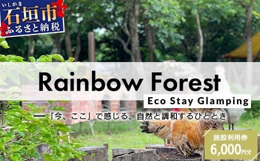 【沖縄県石垣市】Rainbow Forest(レインボーフォレスト)施設利用券6,000円分 RF-2